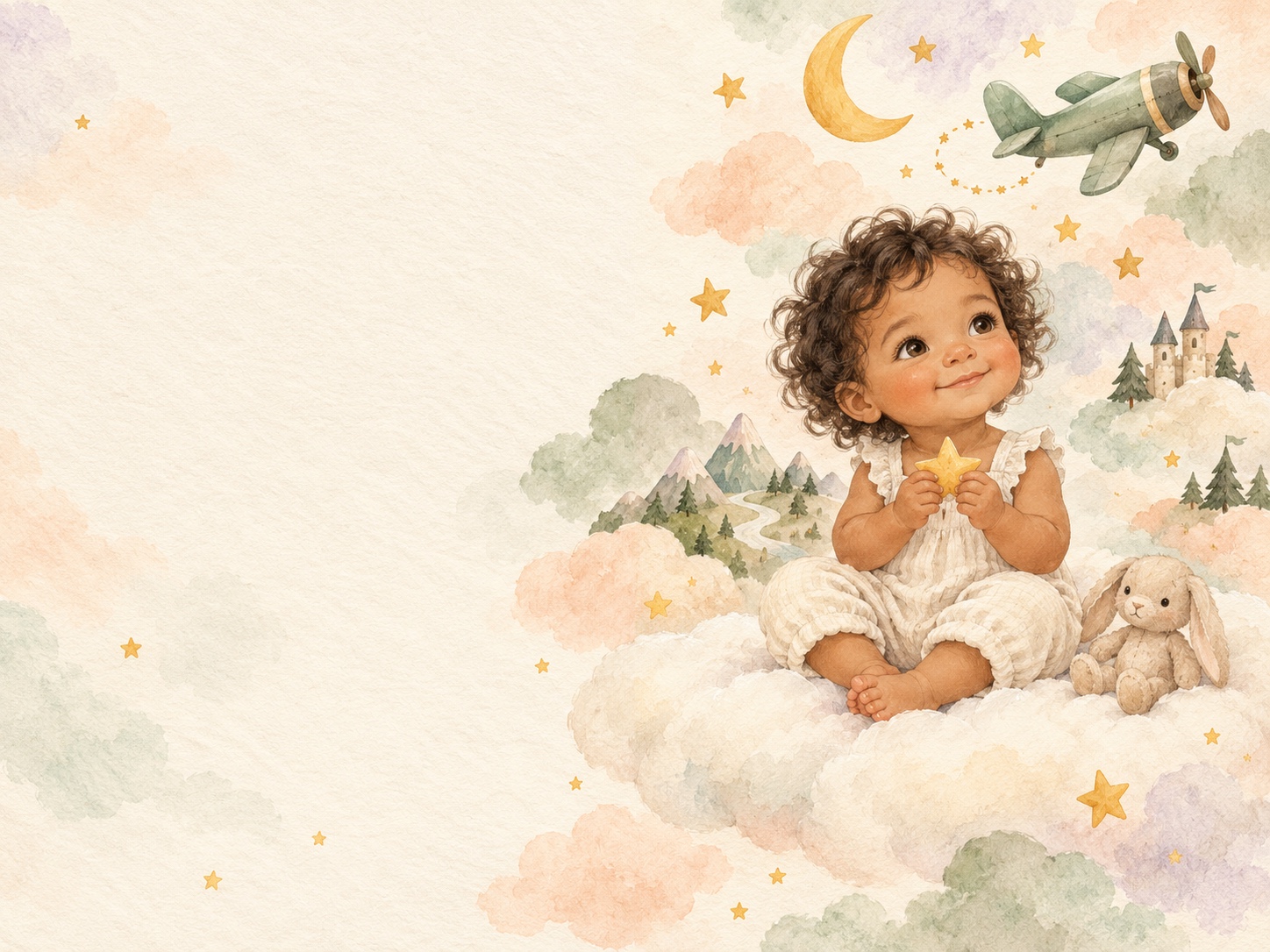The beginning — watercolor storybook illustration